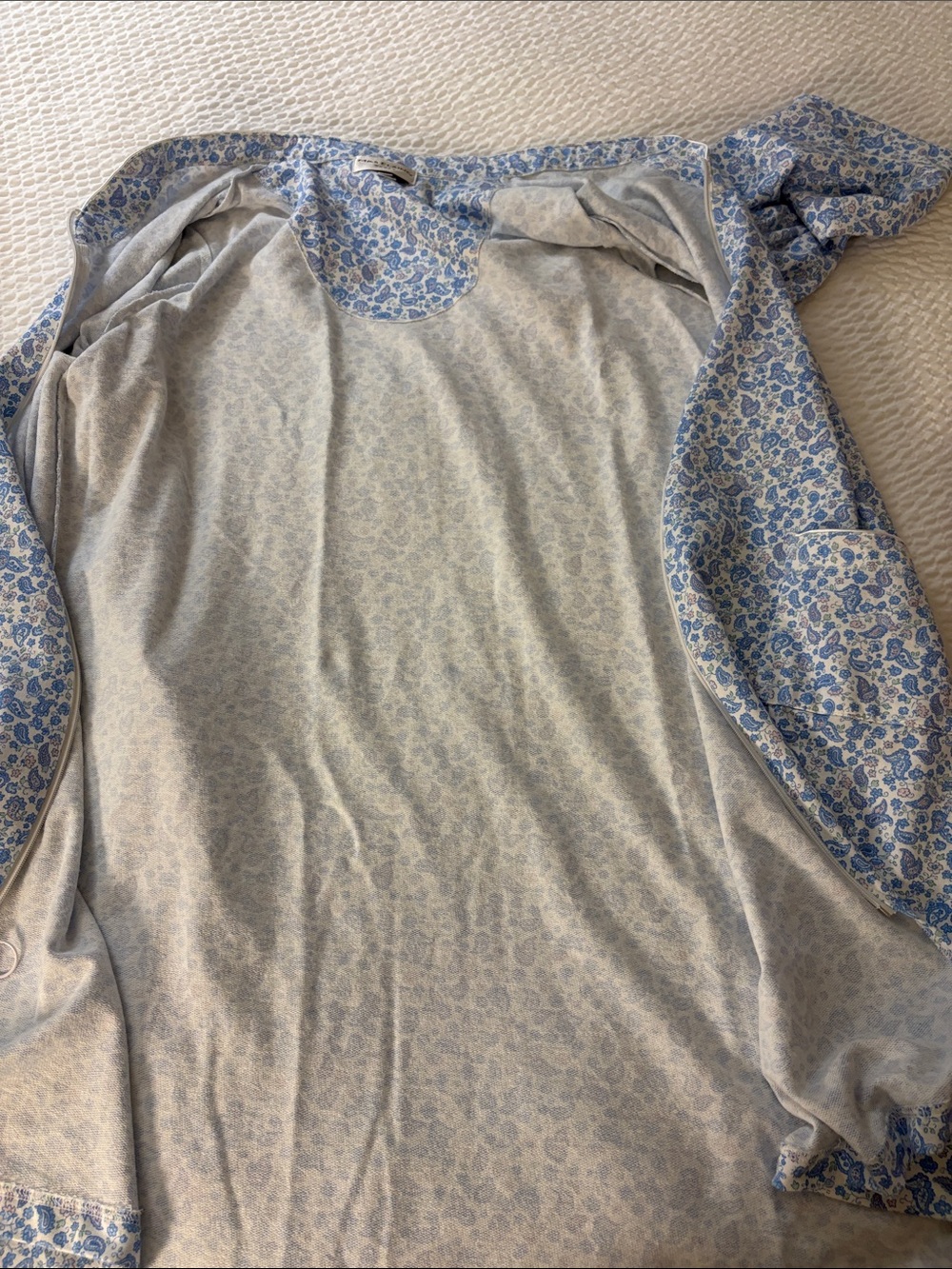 Miss Elaine Women's Lightweight Paisley-Print Zipper Robe Size 2X - Picture 6 of 8